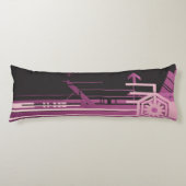 Technisches Halbtonmuster Seitenschläferkissen (Vorderseite)