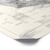 Technisches Ingenieurdesign: Ikosaeder Poster (Ecke)