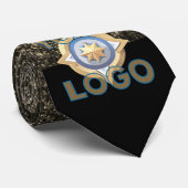 Technisches IT-Security-Business-Logo des Black Go Krawatte (Gerollt)