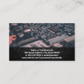 Technisches Logo | Binary Code Business Card Visitenkarte (Rückseite)