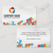 Technisches Logo | Geometrische Farben Visitenkarte (Vorne/Hinten)