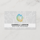 Technisches Logo | Hintergrund der Hauptplatine Visitenkarte (Vorderseite)