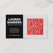 Technisches Logo | Moderne Programmierung Visitenkarte (Vorderseite)