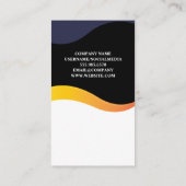 Technisches Logo | Wave Design Business Card Visitenkarte (Rückseite)