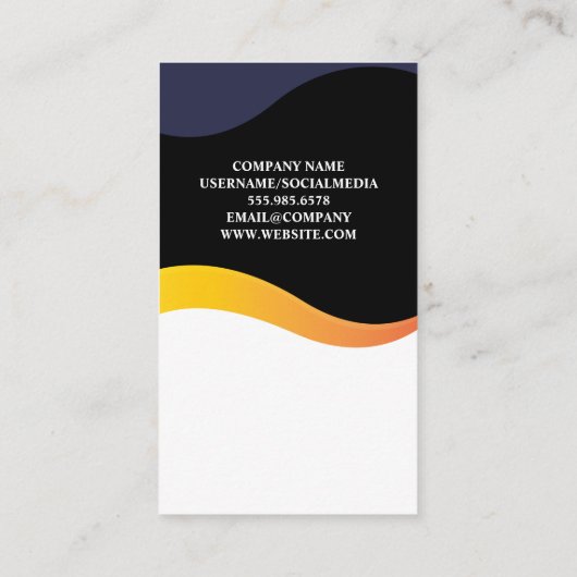 Technisches Logo | Wellendesign Visitenkarte (Rückseite)