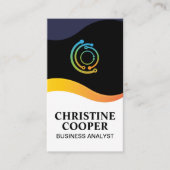 Technisches Logo | Wellendesign Visitenkarte (Vorderseite)