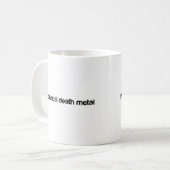 Technisches Metall der Liebe I Todes Kaffeetasse (Vorderseite Links)