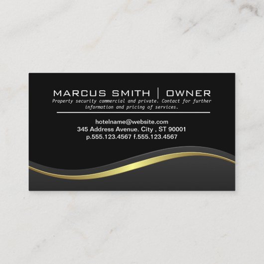 Technisches Sicherheitslogo Visitenkarte (Rückseite)