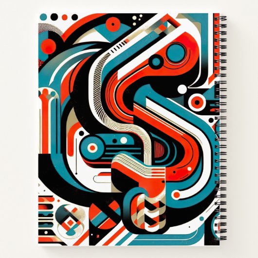Technisches Spiralnotizbuch Notizblock (Rückseite)