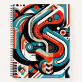 Technisches Spiralnotizbuch Notizblock (Vorderseite)