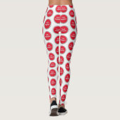 Technisches Support Red Panic Button Muster Leggings (Rückseite)