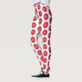 Technisches Support Red Panic Button Muster Leggings (Links)