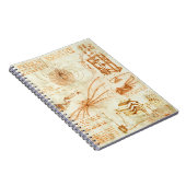 Technisches Zeichnen u. Skizzen durch Leonardo da Notizblock (Rechte Seite)