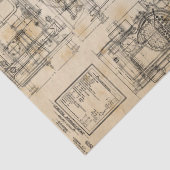 Technisches Zug-Zeichnungs-Gewebe Seidenpapier (Detail)