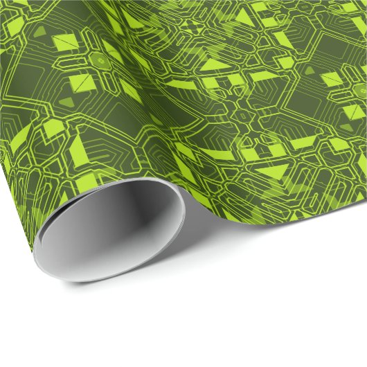 Techno-1-Wrapping-Papier Geschenkpapier (Rolleneckpunkt)