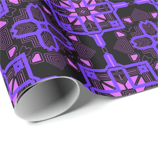 Techno-2-Wrapping-Papier Geschenkpapier (Rolleneckpunkt)