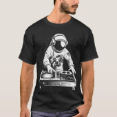 Techno Astronaut DJ Disco Electronic EDM Music T-Shirt (Vorderseite)