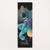 Techno Astronaut Illustration Yogamatte (Vorderseite)