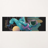 Techno Astronaut Illustration Yogamatte (Vorderseite (Horizontal))