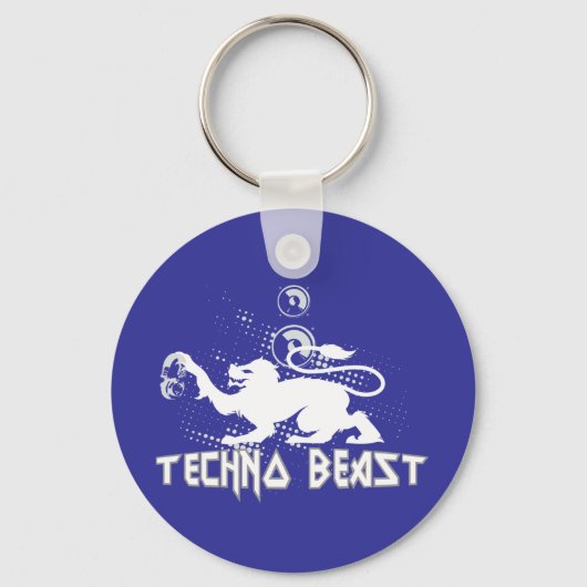 Techno Beast Schlüsselanhänger (Vorderseite)