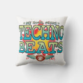 Techno Beats Soul Cushion Kissen (Rückseite)