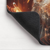 Techno-Bio Vision: Zukunftsorientierte Designs für Mousepad (Ecke)