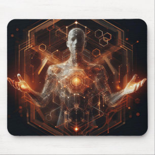 Techno-Bio Vision: Zukunftsorientierte Designs für Mousepad