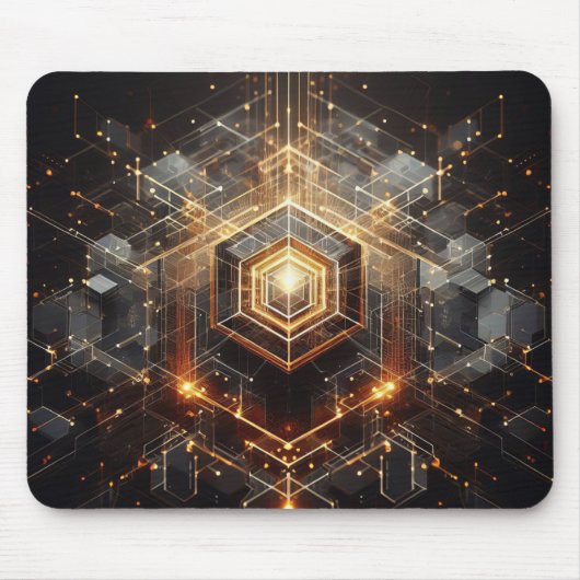 Techno-Bio Vision: Zukunftsorientierte Designs für Mousepad (Vorne)