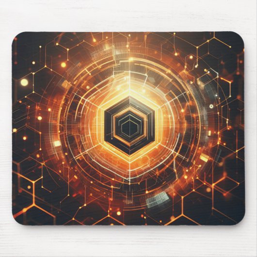 Techno-Bio Vision: Zukunftsorientierte Designs für Mousepad (Vorne)