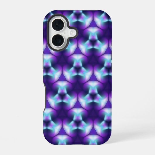 Techno Blue iPhone 16 Hülle (Rückseite)