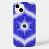 TECHNO BLUE STAR SAPPHIRE GEMSTONE Case-Mate iPhone HÜLLE (Rückseite)