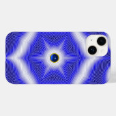TECHNO BLUE STAR SAPPHIRE GEMSTONE Case-Mate iPhone HÜLLE (Rückseite (Horizontal))