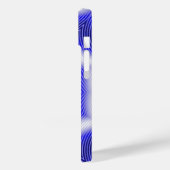 TECHNO BLUE STAR SAPPHIRE GEMSTONE Case-Mate iPhone HÜLLE (Rückseite / Links)