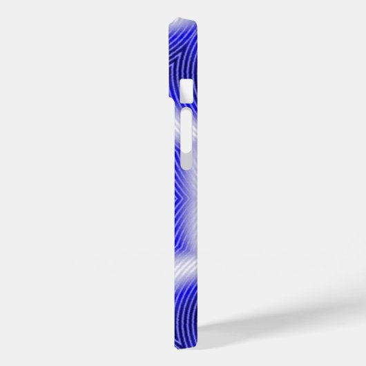 TECHNO BLUE STAR SAPPHIRE GEMSTONE Case-Mate iPhone HÜLLE (Rückseite / Links)