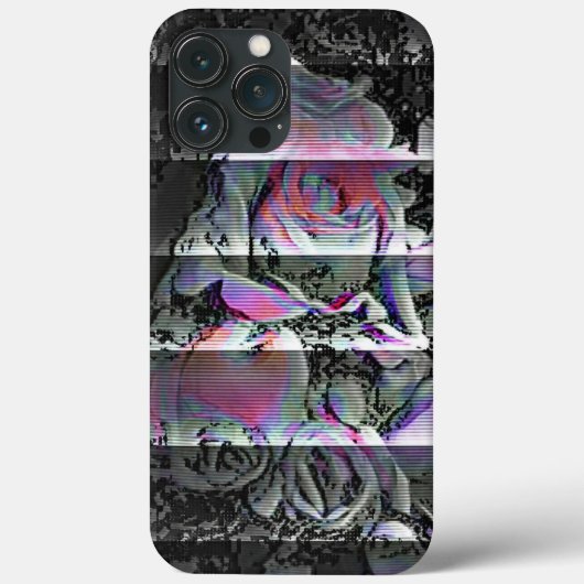 Techno-Blumenstrauß Case-Mate iPhone Hülle (Rückseite)