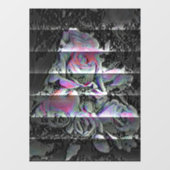 Techno-Blumenstrauß Fensteraufkleber (Blatt)