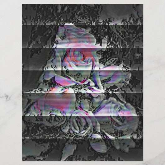 Techno-Blumenstrauß Flyer (Vorne)