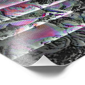Techno-Blumenstrauß  Fotodruck (Ecke)