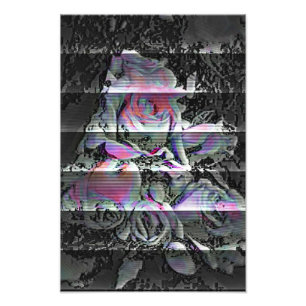 Techno-Blumenstrauß  Fotodruck