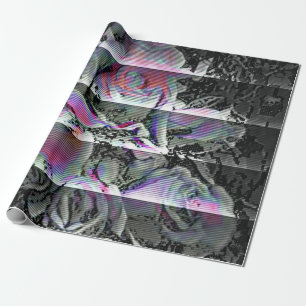 Techno-Blumenstrauß Geschenkpapier