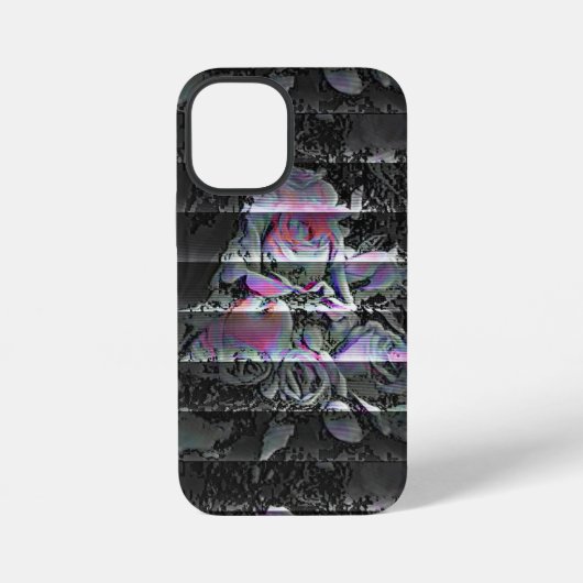 Techno-Blumenstrauß iPhone Hülle (Rückseite)
