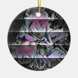 Techno-Blumenstrauß Keramik Ornament
