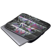 Techno-Blumenstrauß Laptopschutzhülle (Vorne Knopf)