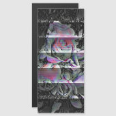 Techno-Blumenstrauß Magnetkarte (Vorne/Hinten)