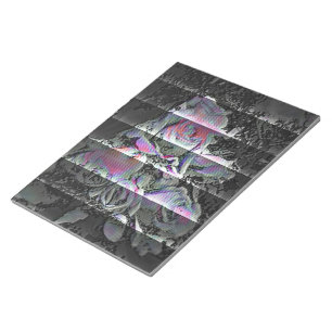 Techno-Blumenstrauß Notizblock