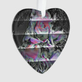 Techno-Blumenstrauß-Ornament Ornament (Vorderseite)