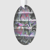 Techno-Blumenstrauß-Ornament Ornament (Vorderseite)