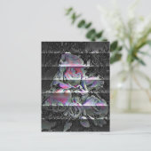Techno-Blumenstrauß Postkarte (Stehend Vorderseite)