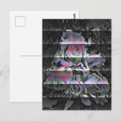 Techno-Blumenstrauß Postkarte (Vorne/Hinten)