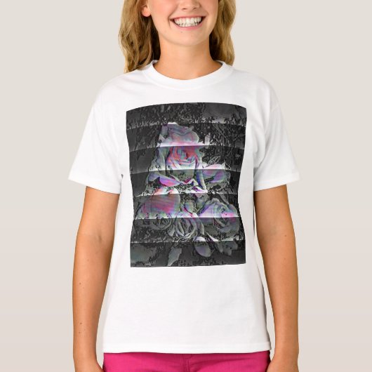 Techno-Blumenstrauß T-Shirt (Vorderseite)